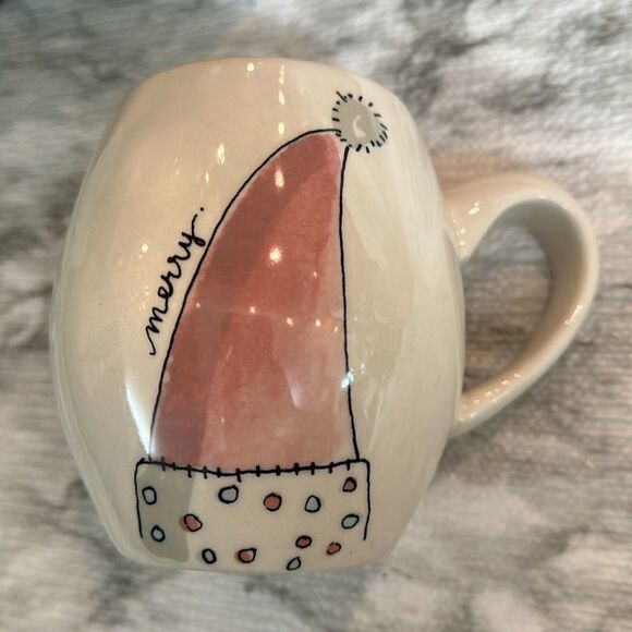 Rae Dunn Santa Hat “Merry” Mug - Picture 1 of 8
